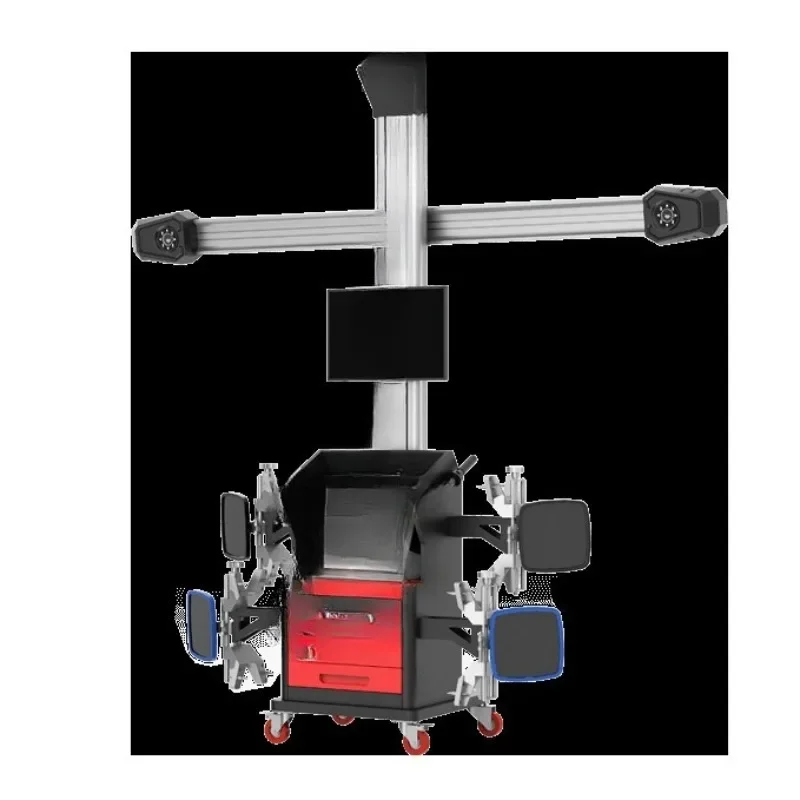Automotive 3D four-wheel aligner, multi-station moving beam automatic lifting
