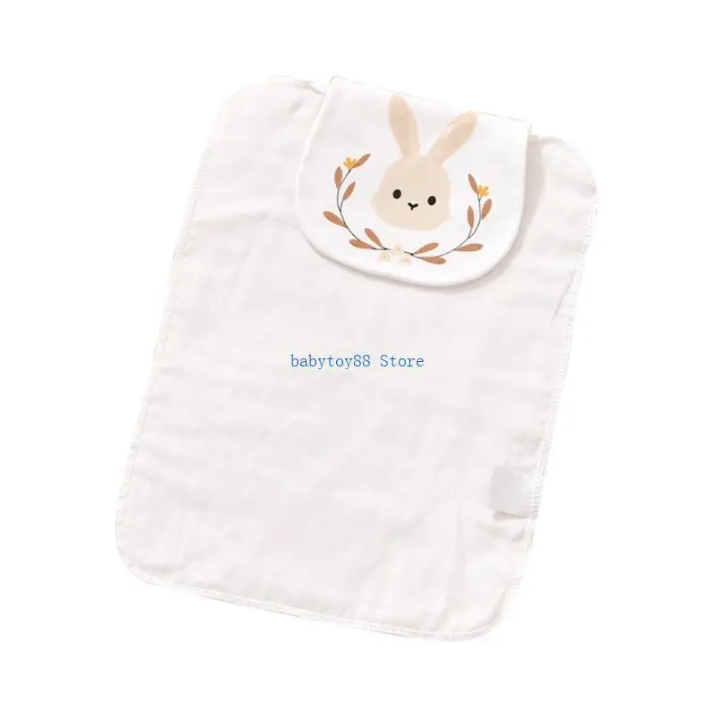 

Y4UD Baby Sweat Towel Long Cloths Thick Layer Sweat Absorbent Towel Toddler Product