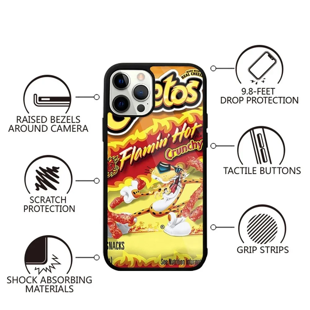 snack food C-Cheetos  Phone Case Strong Magnetic For IPhone 15,14,13,Pro,Max,Plus,11,12,Mini For Magsafe Wireless Charging