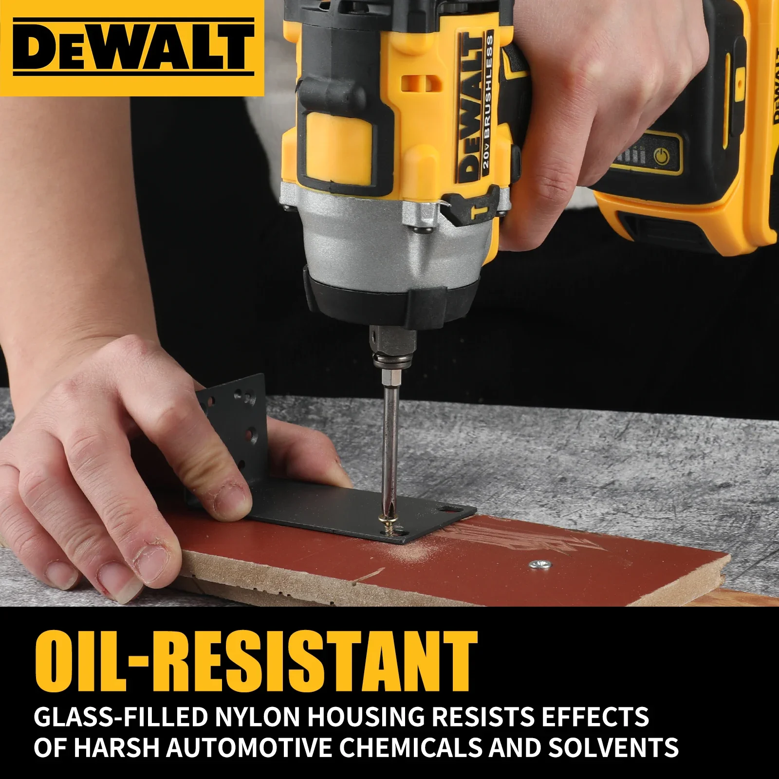 DEWALT  Atomic 20V Maximum Cordless Wrench 1/2 Inch Cordless Impact Wrench Variable Speed Charging Wrench DCF921 No Batter