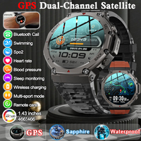 T-Rex 3 Ultra Built-in Dual-band GPS Smartwatch 5ATM Waterproof 48mm AMOLED Compass 170+ Sport Durable Military Smart Watch 2025