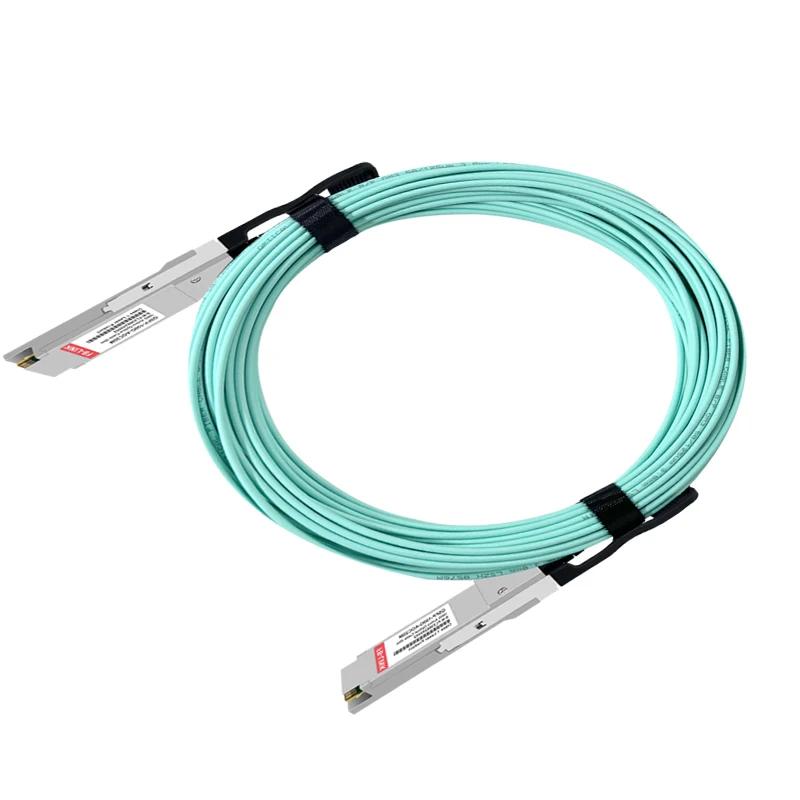 100G AOC QSFP28 إلى QSFP28 كابل بصري نشط 3/5/10/15 متر كابل توصيل مركز البيانات عالي السرعة #5