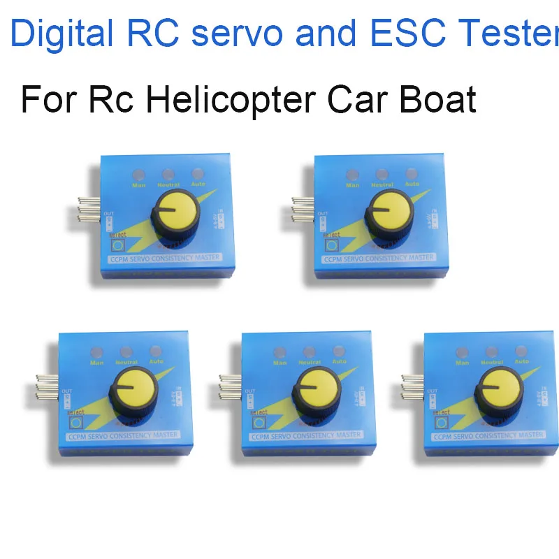 Servo Tester RC 3CH Digital Multi ESC Consistency Speed Controller Checker Adjustment Steering Gear CCPM for RC Car