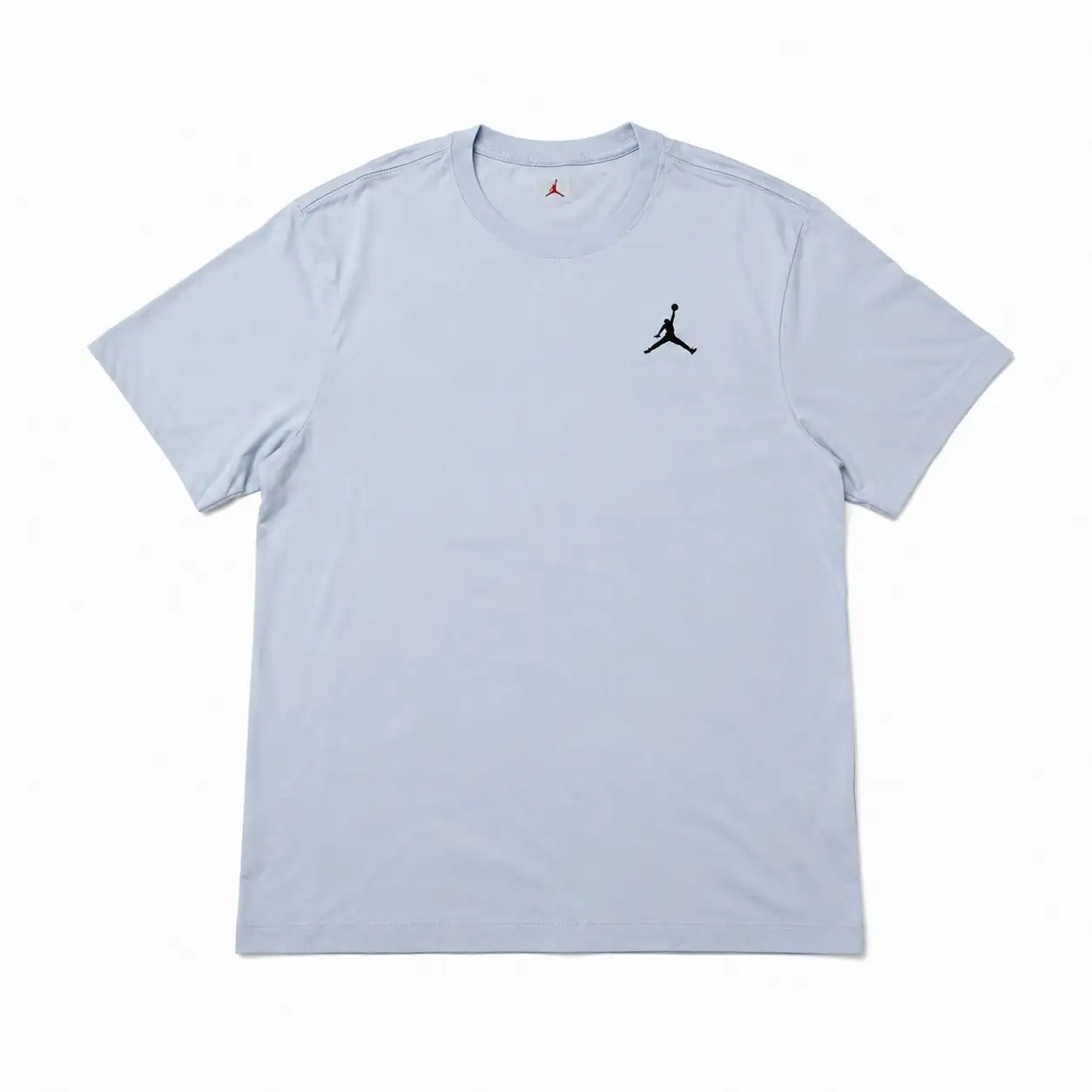 Jordan Jumpman Logo Crew Neck Short Sleeve T-Shirt, Heather Grey, Basic Style, Men's