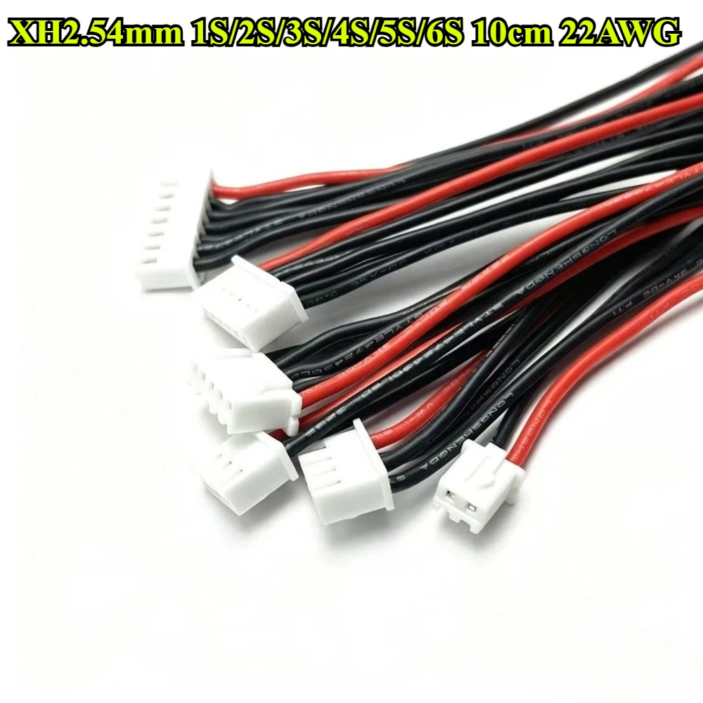 20/30/50Pcs/lot JST XH 1S 2S 3S 4S 5S 6S Lipo Battery Balance Charger Cable IMAX B6 Connector Plug Wire 10CM 22AWG Silicone Wire view 2