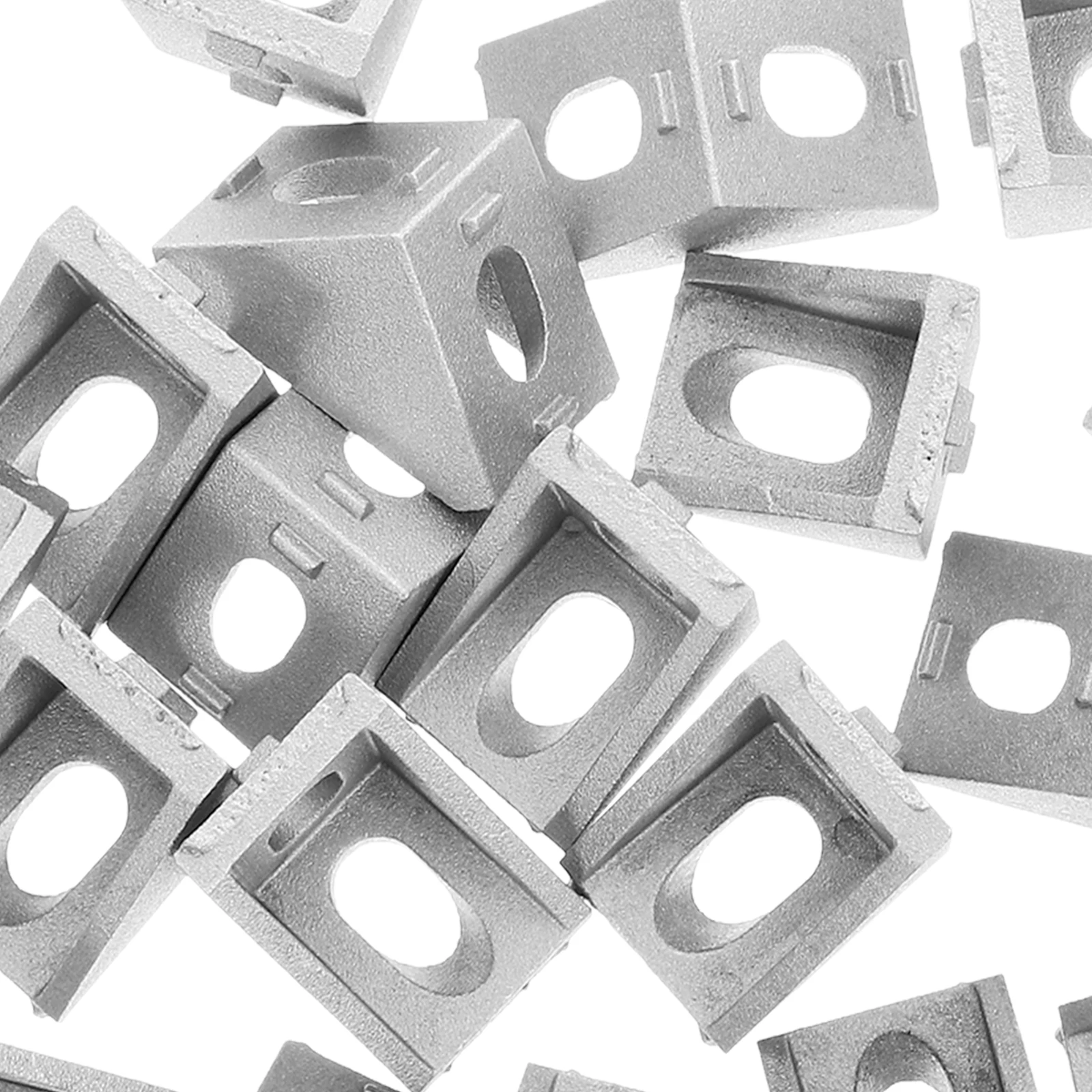 

20pcs Aluminum Alloy Corner Brackets 2X2X2Cm Heavy Duty Rigid 90 Degree Connectors For 20Mm Extrusion Frame Structures 3D