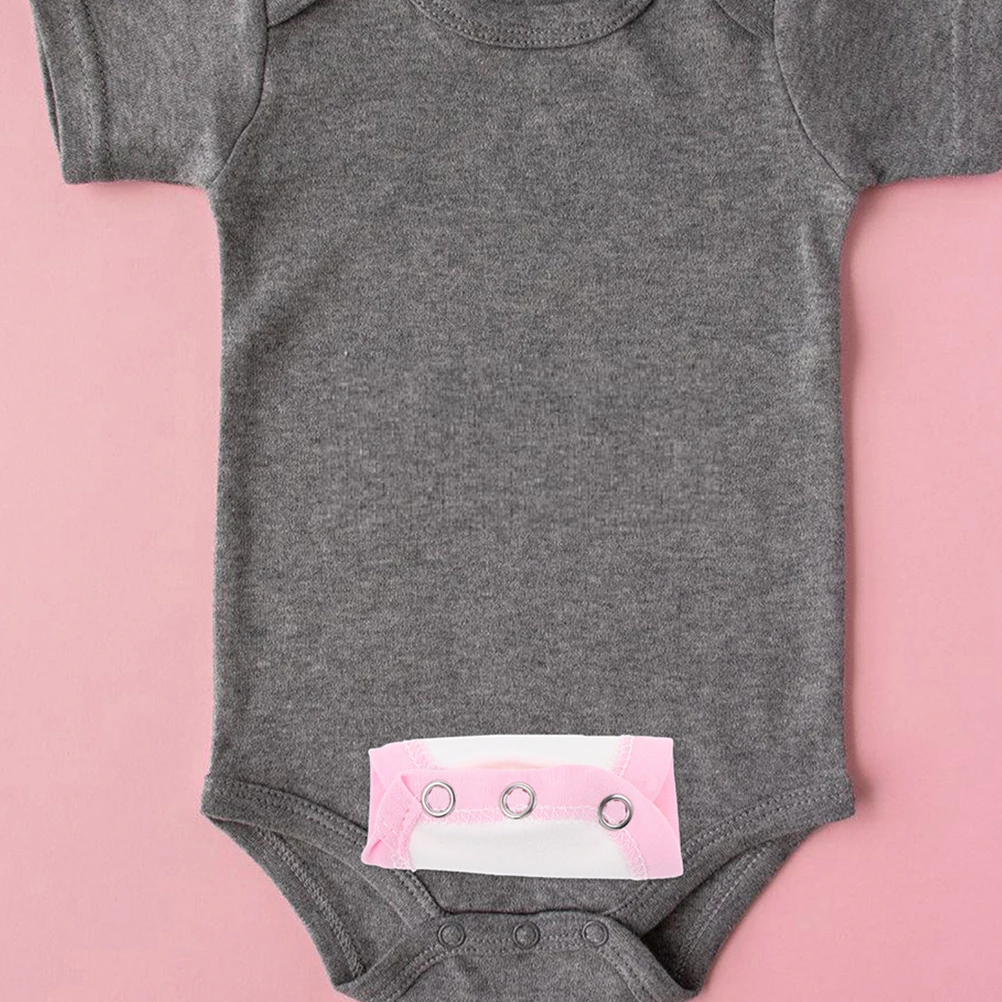 

2pcs Baby Jumpsuit Extender Cotton Bodysuit Snap Patch Diaper Outfit Partner Colorful Extension Pieces Newborn Clothes Infant