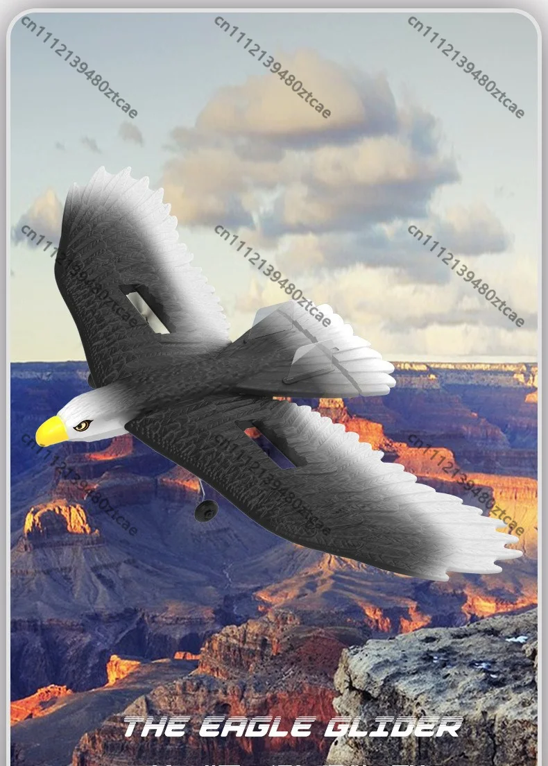 BM17 2.4G 3CH Gyro EPP Bionic Hawk RC Fixed Wing Glider 55.6cm 58g Beginner Outdoor Toy