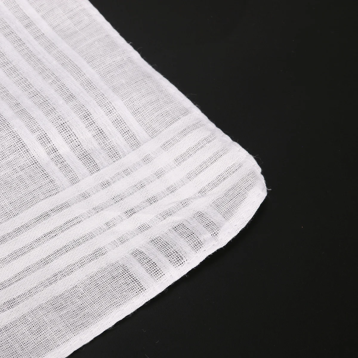 12 szt. Białe bawełniane chusteczki do nosa, chłonne, wielokrotnego użytku, przenośne chusteczki dla kobiet i mężczyzn do codziennego użytku i sportu, 38x38 cm