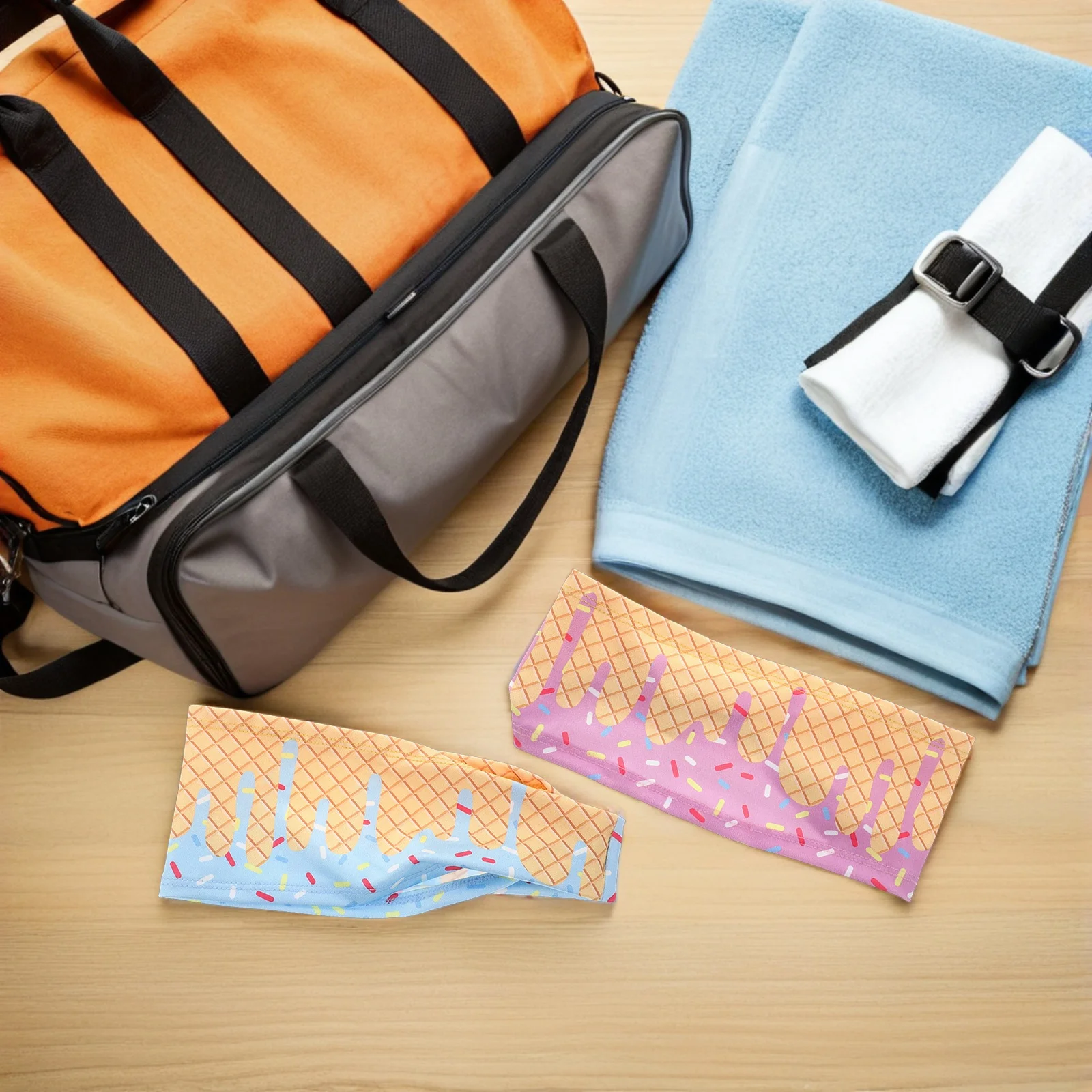 

6pcs Unisex Sweat Absorbing Headband For Running Yoga Sports Headwear Lightweight Stretch Bandana Fitness Exercise