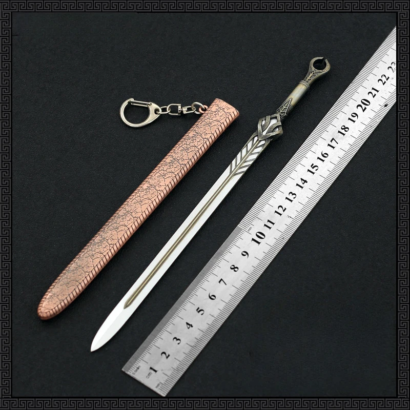 22cm God of War Weapon Ingrid Sword Odin Sentient Game Peripherals Ragnarok Kratos Samurai Crafts Ornament Collections Gift Toys