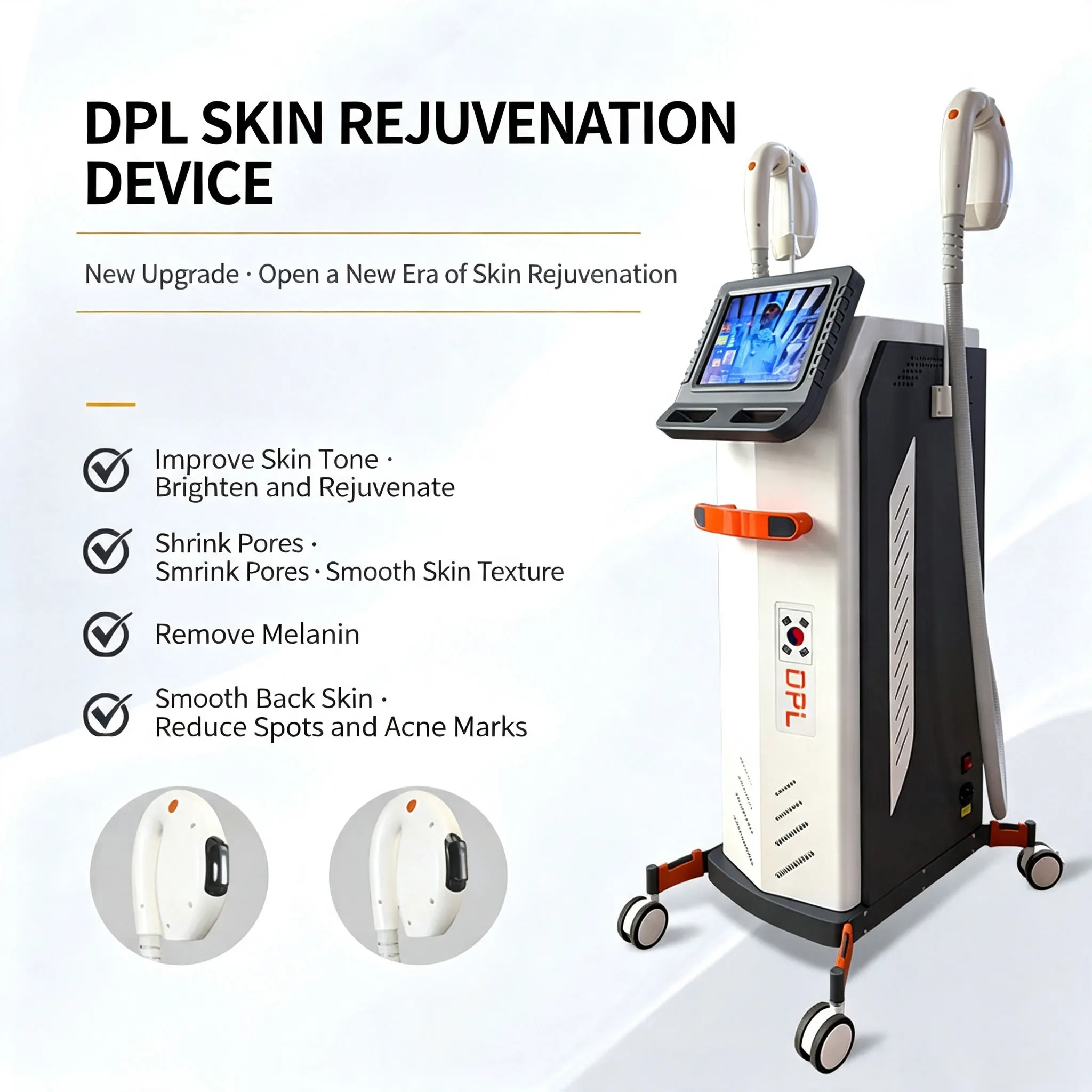 Twin Star DPL Skin Regeneration Device Whitening Machine for Rejuvenating Skin and Removing Pigments, Specially Designed for Bea