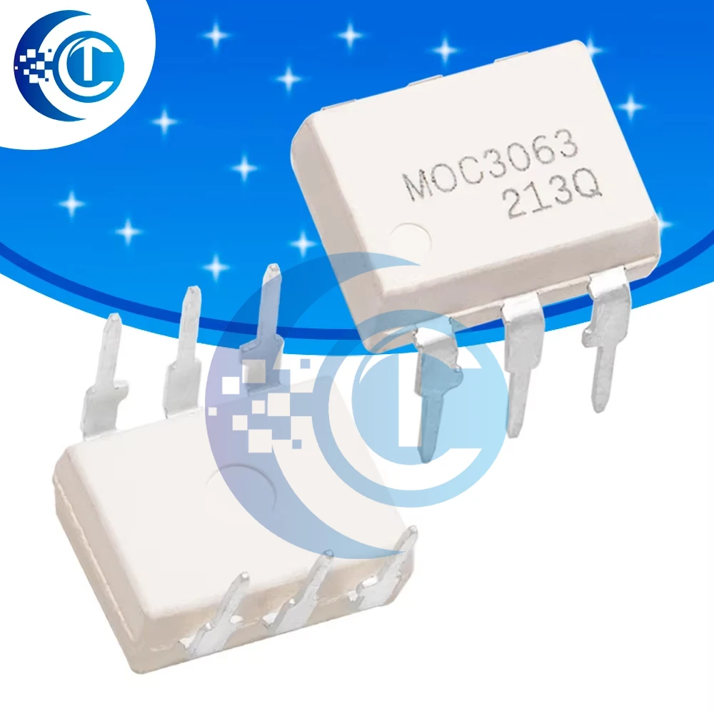 CLT IT 10PCS MOC3063 DIP6 New Original IC DIP-6 Opto Triac Coupler Chip