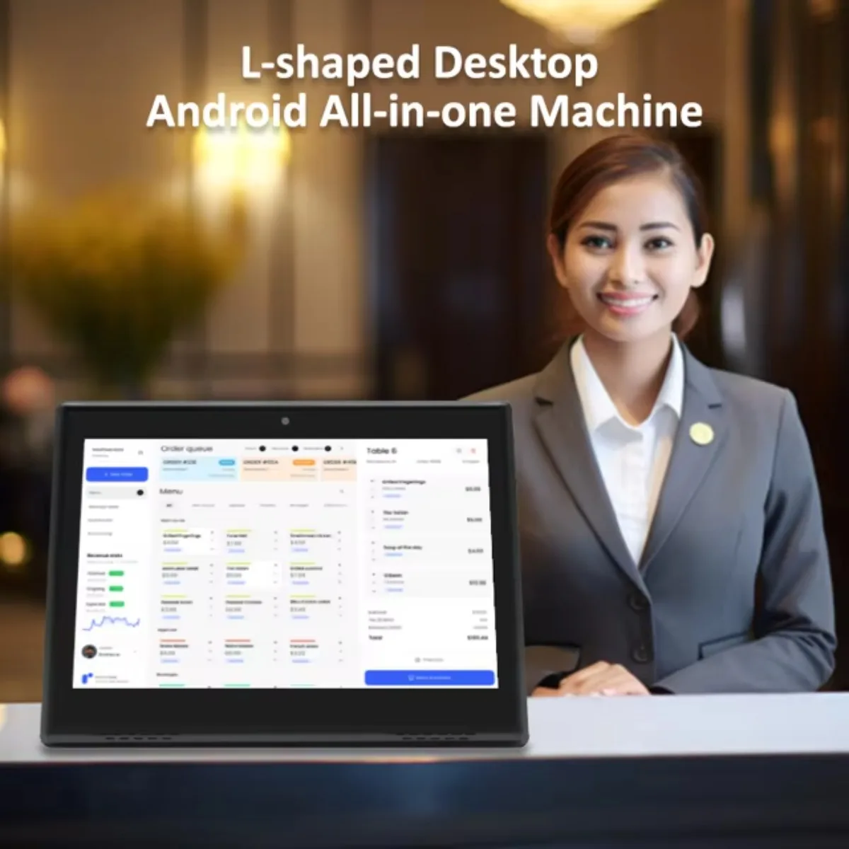 10,1 Zoll Touchscreen RK3566 Android Tablet Monitor für Desktop Display