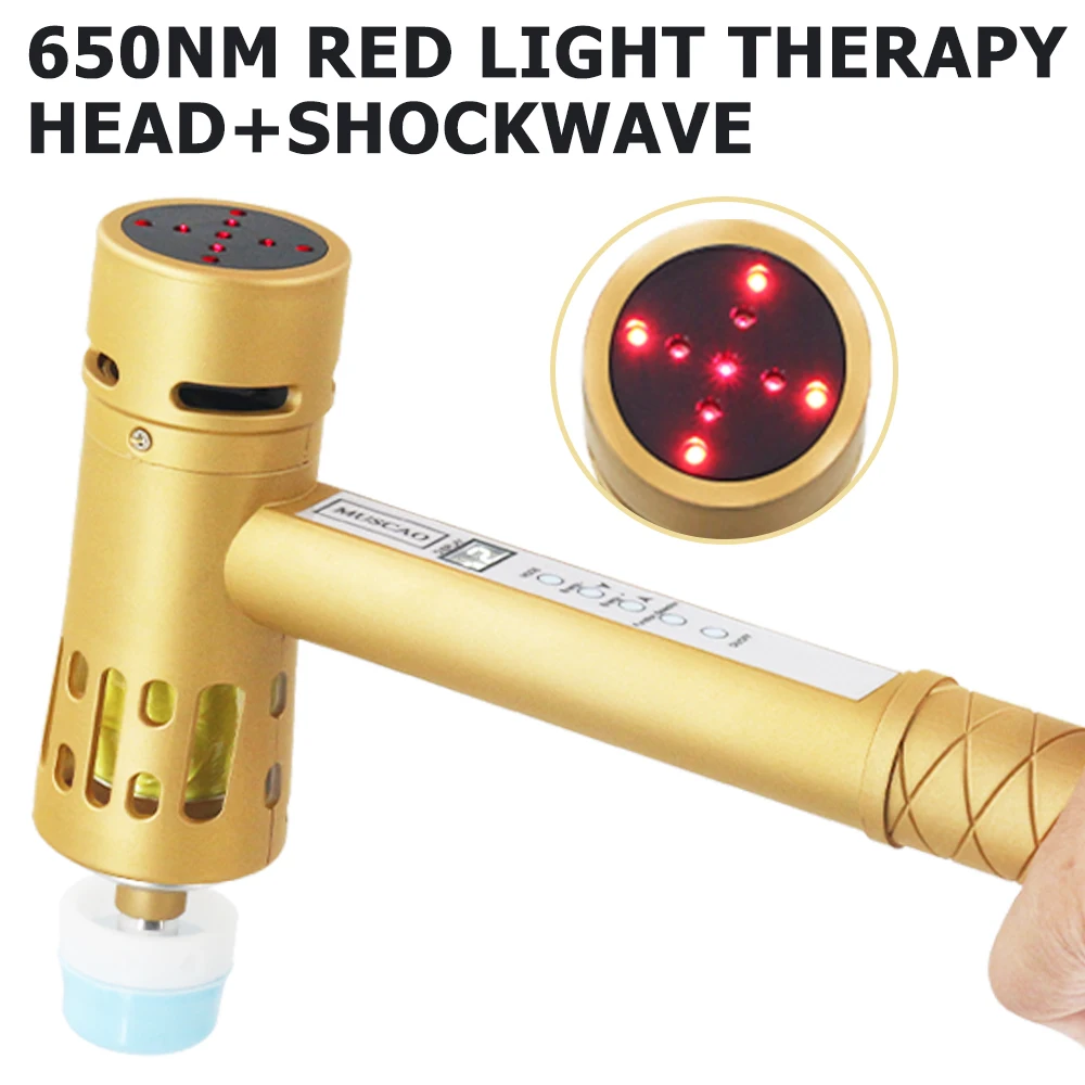 Professional Shockwave Therapy Machine 650nm laser red light Shock Wave Chiropractic Relax Shoulder Pain Relief Body Massager