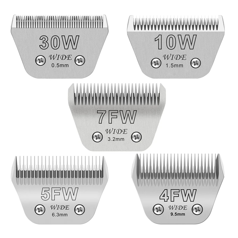 شفرة واسعة قابلة للفصل لتصفيف حصان الكلاب الأليفة متوافقة مع ماكينة قص الحيوانات Andis وOster A5 و Wahl KM