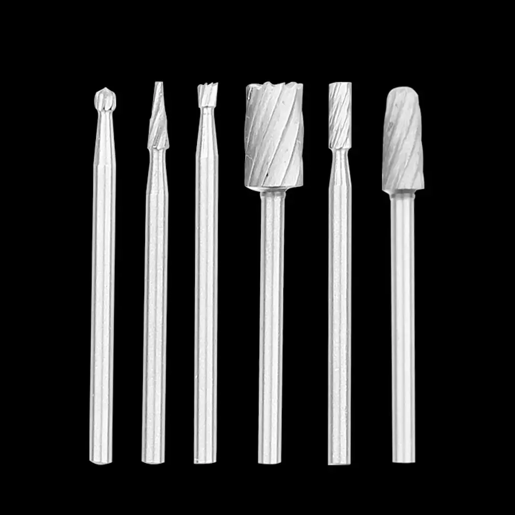 10 Piece Set Of High Speed Steel Electric Grinder Grinding Head Woodworking Rotary File Milling Cutter Carving Knife