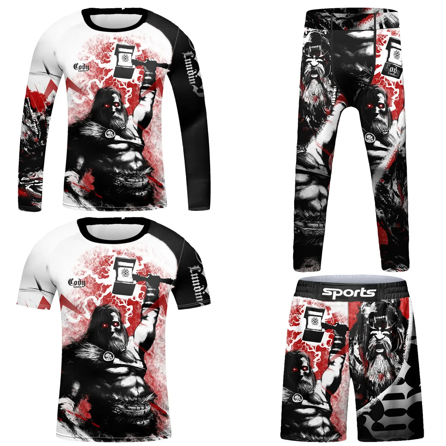 Kids Sportswear MMA Muay Thai Boxing Set Rashguard Boys Running Tracksuit Children Exercise Basketball Fitness Training Clothing