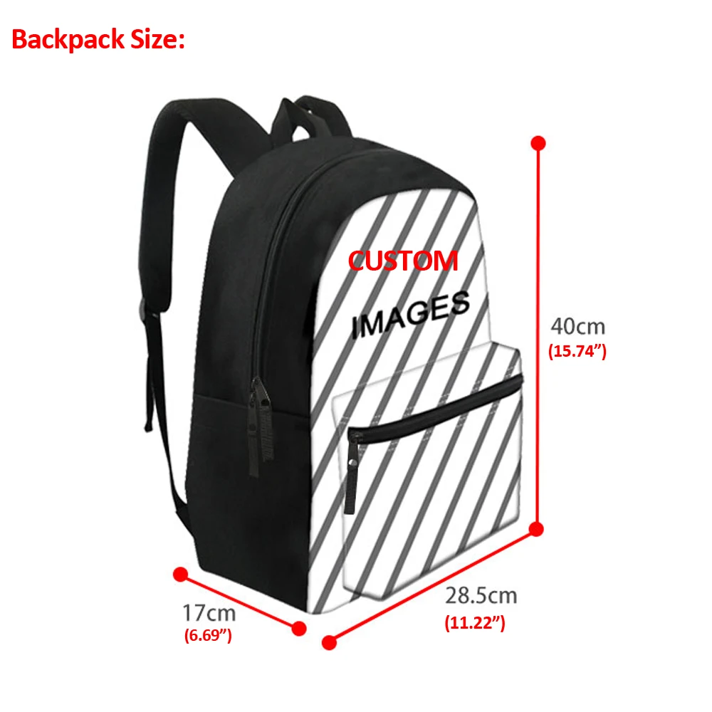 2023 American Route 66 3D Printing School Bag Set Teen Boys Girls Kids Fashion School Backpack Pencil Case Learning Tools New