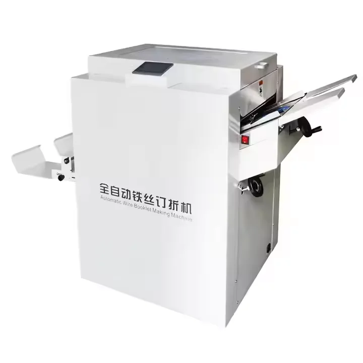 Automatic Wire Booklet Maker Saddle Stitching Folding Binding Machines