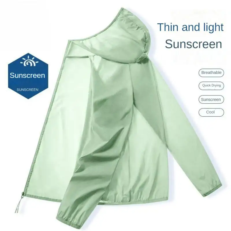 2024 Summer Fashion Sun Protection Suit Men's Trendy Brand Outdoor Leisure Sports Fishing Skin Ultra-thin Breathable Jacket