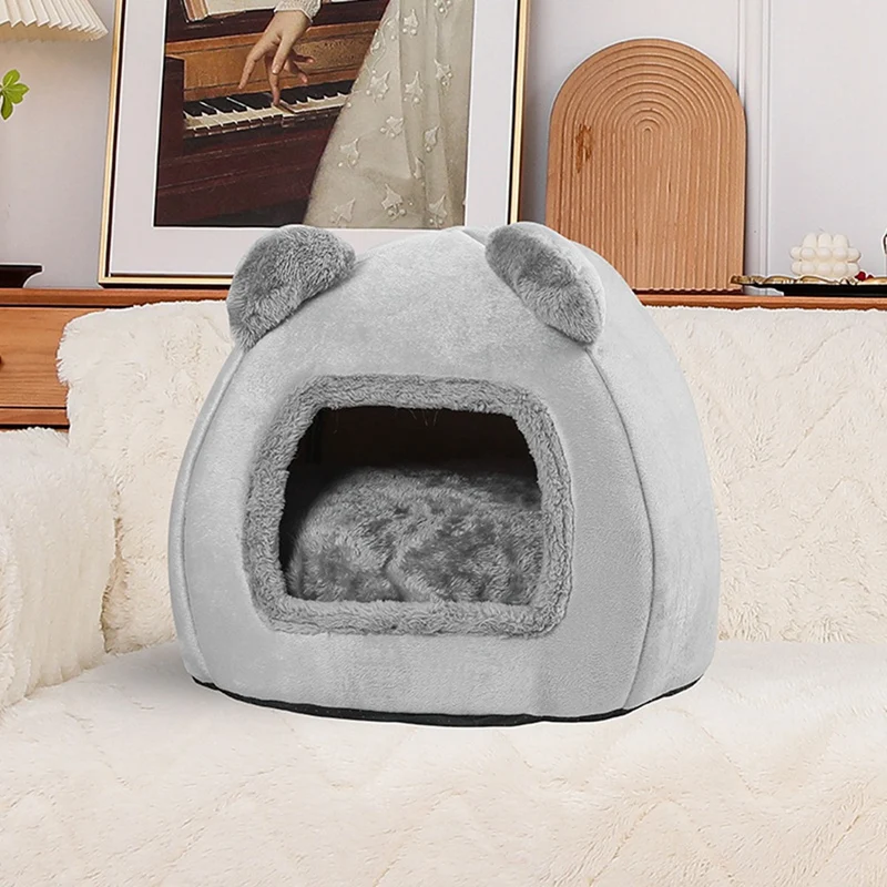 Warm Dog Kennel In Winter, Pet Removable And Washable Kennel, Pet Winter Sleeping Bed, Cartoon Cute Kennel