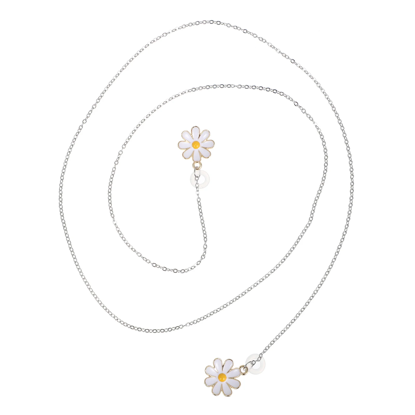 

1Pcs Anti-Lost Chain Wireless Earphone Strap Daisy Decor Metal Anti-Slip Chain Earpiece Holder Accessory Anti Lost Earring Strap