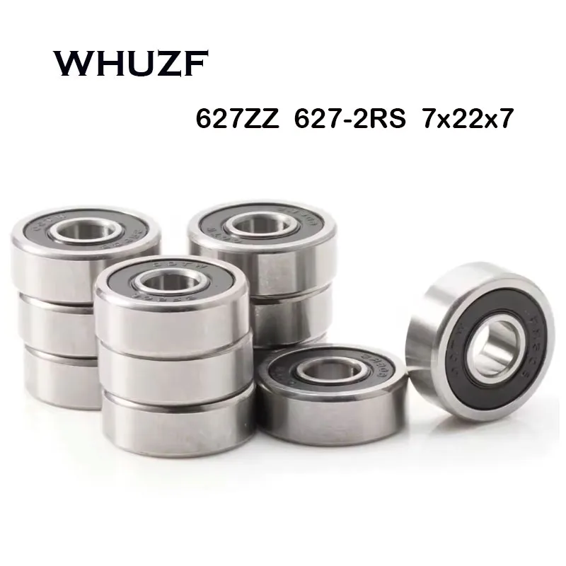 

Free Shipping 627ZZ 627-2RS Bearing ABEC-7 10PCS 7x22x7 mm Miniature 627Z Ball Bearings 627 ZZ EMQ Z3V3 Quality