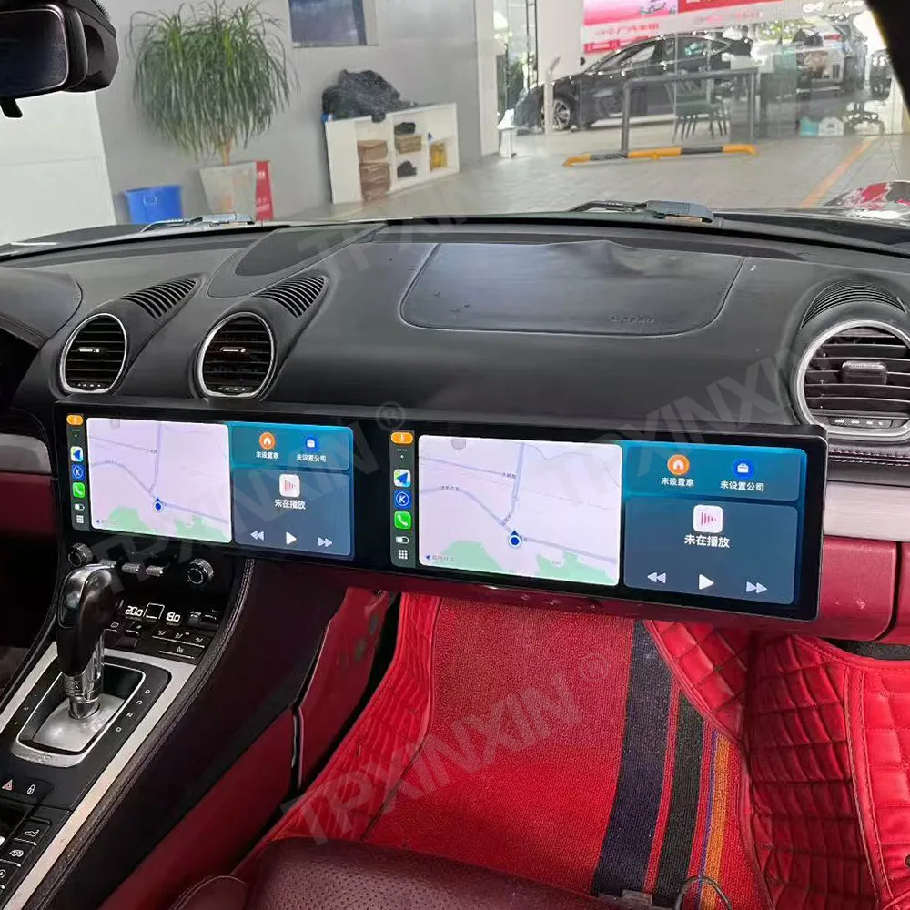 

Dual 12.3 Inch Screen CarPlay For Porsche 718 Boxster 2016-2023 Car Radio GPS Navigation Multimedia Player Android 14 Head Unit