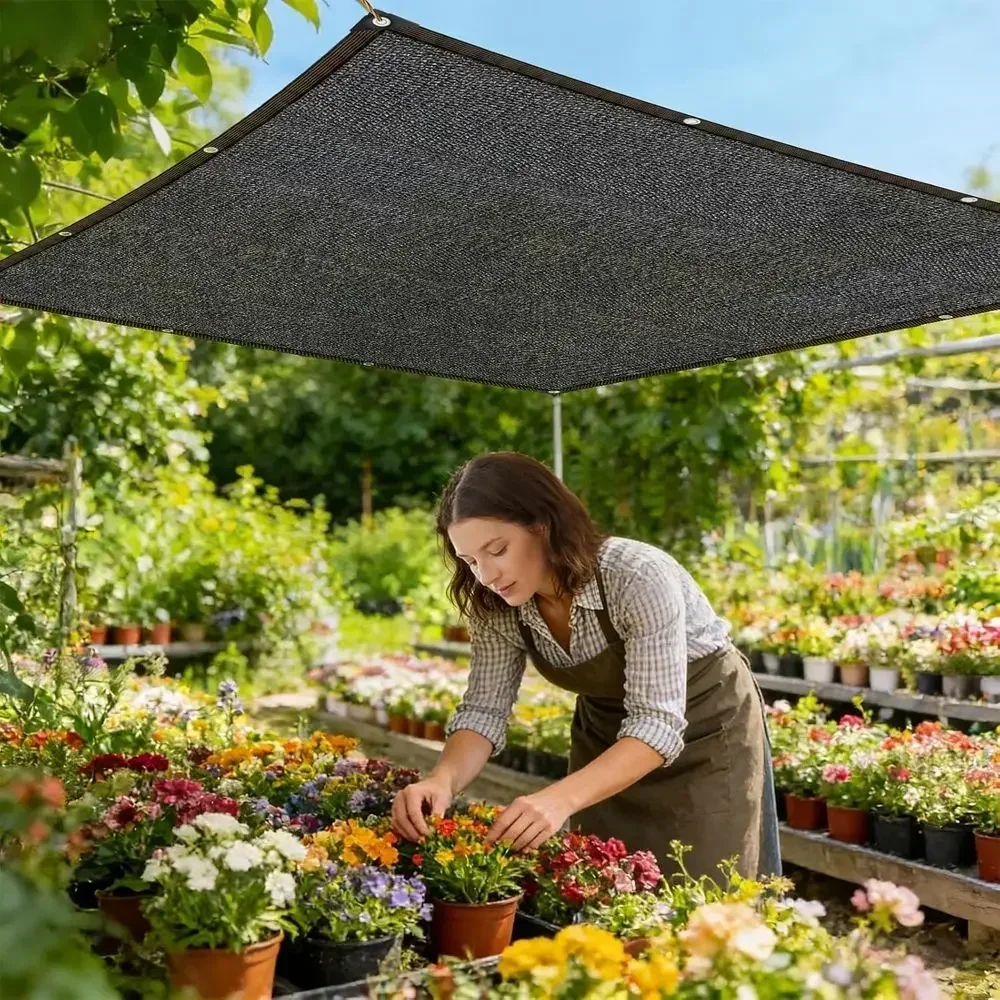 85-90% Shade Cover Mesh Tarp with Grommets for Garden Plants, Outdoor Pergola, Patio, Lawn, Kennel, Chicken Coop
