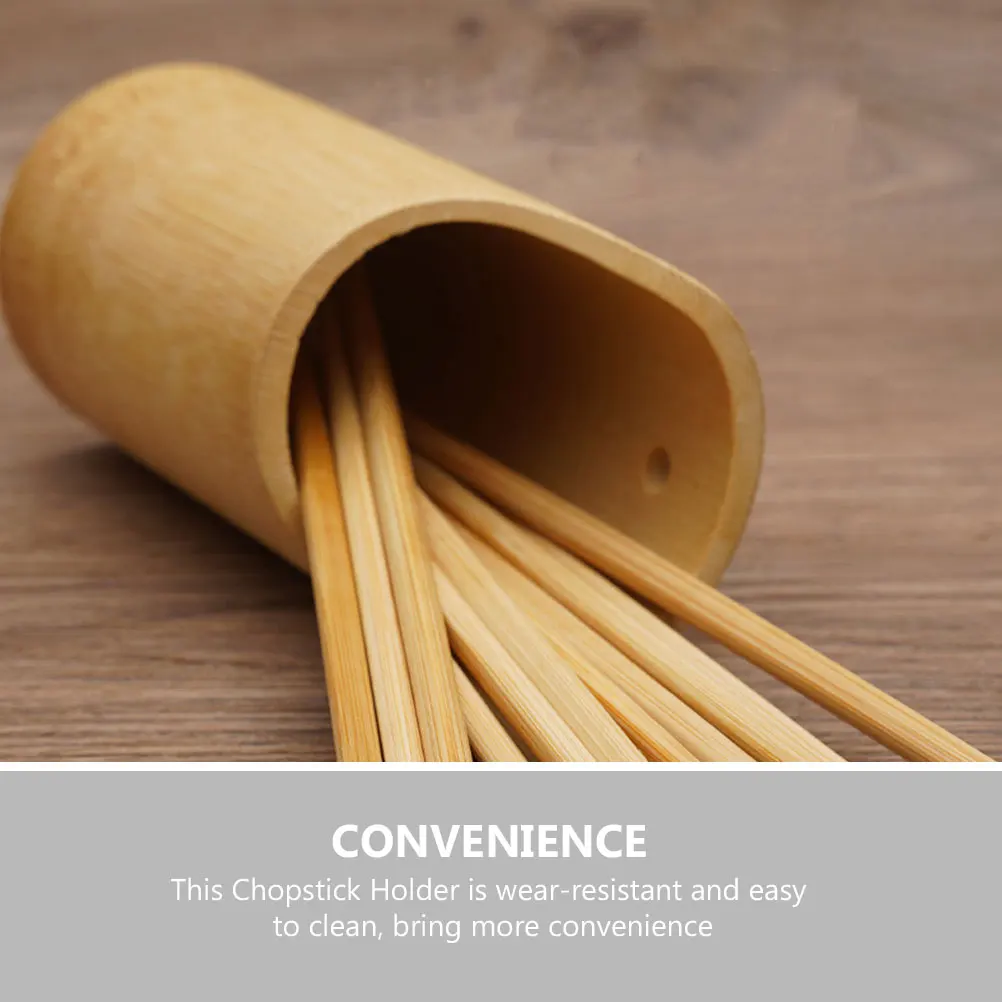 Bamboo Chopsticks Holder  Dinnerware Cutlery Container Tableware Chopstick Holder Organizer Utensil Holders Chopsticks Storage