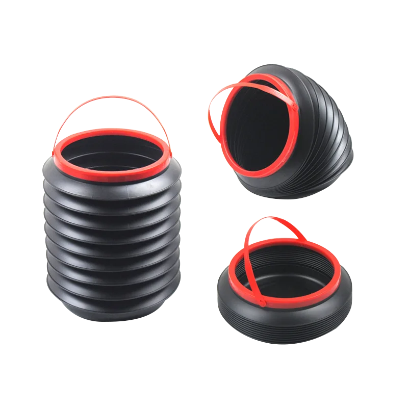 Variable and retractable car trash can Hanging folding umbrella bucket for car storage bucket