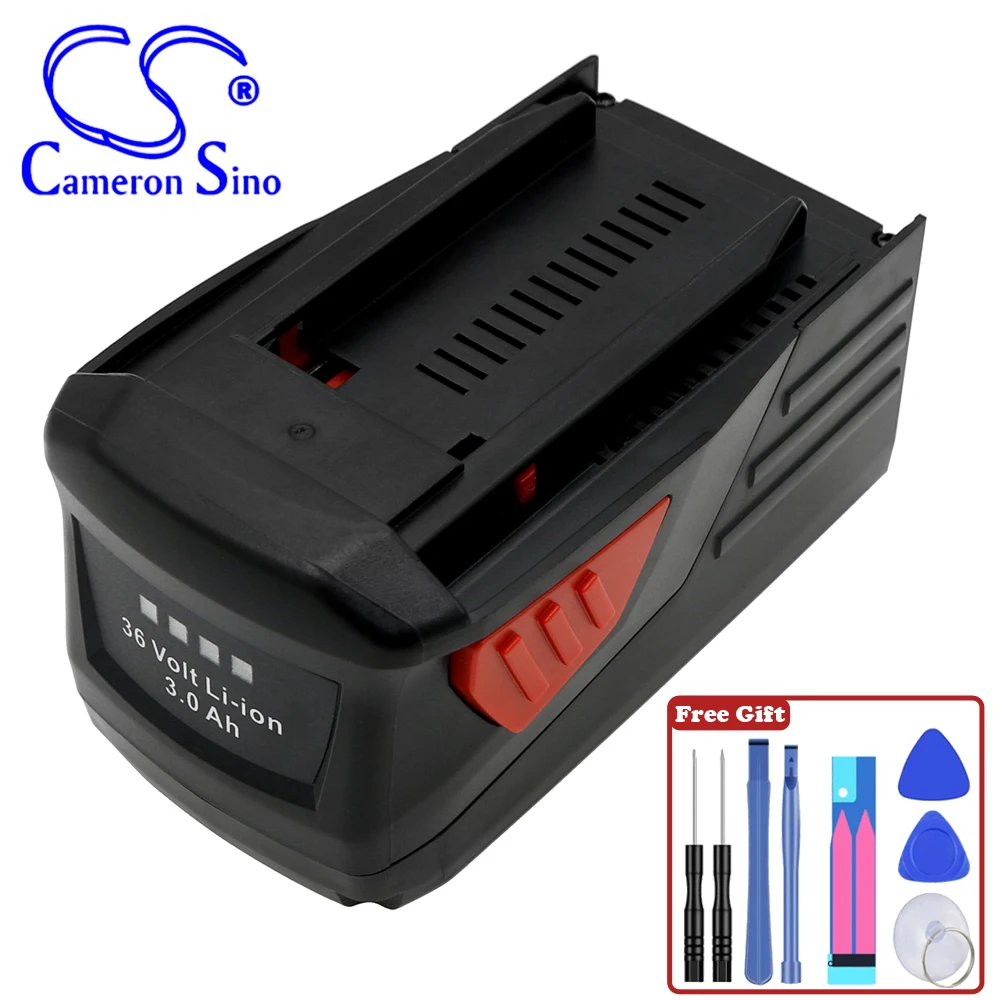 Power Tools 3000mAh / 108.0Wh Battery For HILTI 2203932  418009  B36  B36V TE6-A36  TE6-A Li  WSR36-A Color  Black + Red