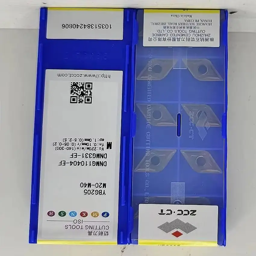 

DNMG110404-EF YBG205/DNMG110408-EF YBG205/DNMG110404-EF YBG202/DNMG110408-EF YBG202 YBM153 Твердосплавные пластины ZCC.CT Токарные инструменты