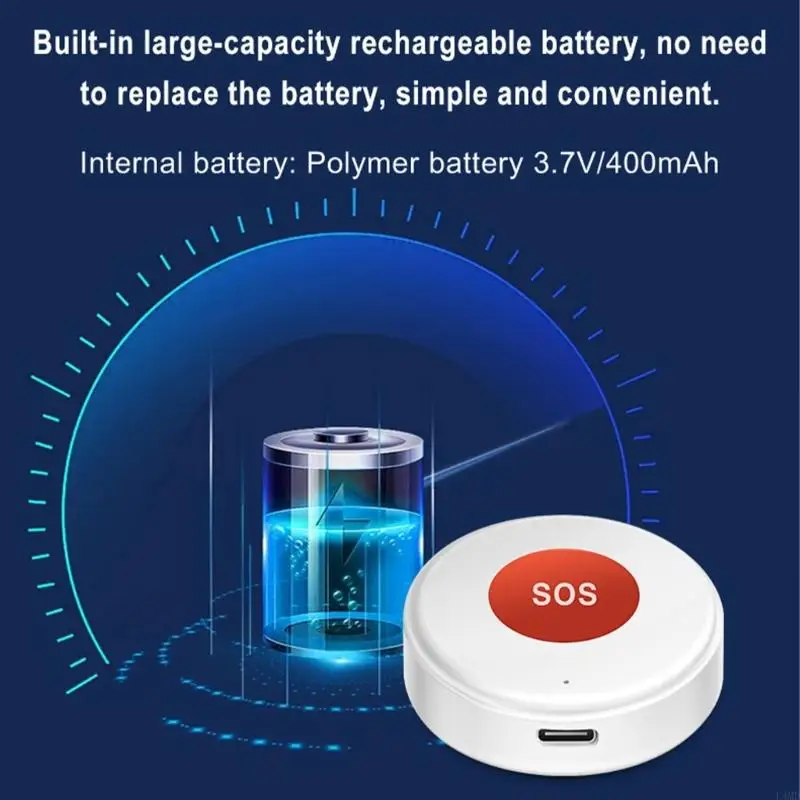 

L4MD Multipurposed Wi -Fi SOS -кнопка для надежного самообслуживания самообслуживания