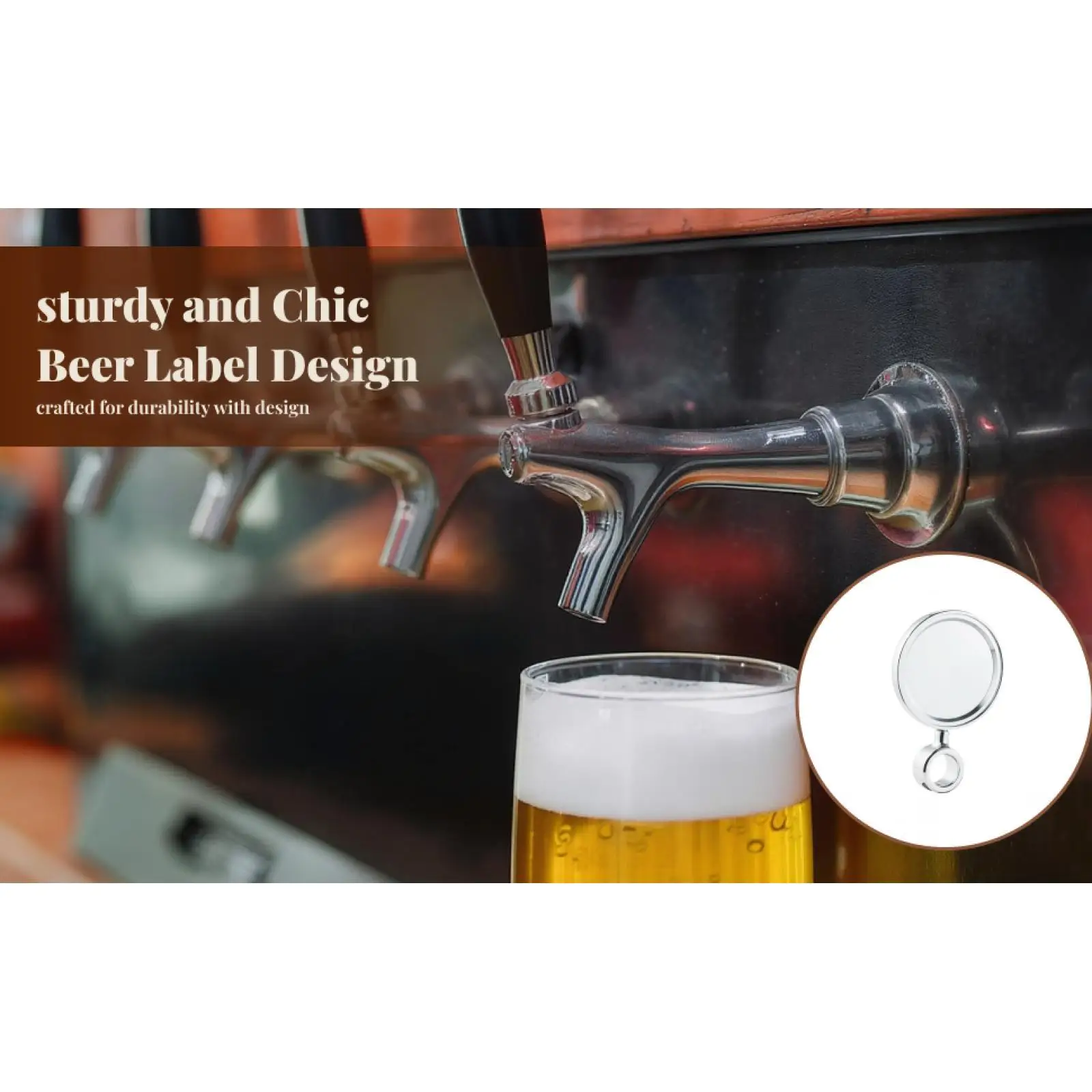 Beer Sign Stand Beer Badge Holders for Beer Dispenser Beer Tower Gathering