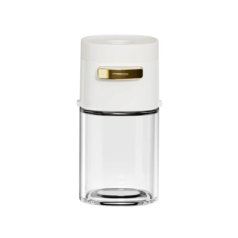 Metering Salt Shaker Push Type Seasoning Salt Dispenser Salt Tank Sugar Bottle Spice Pepper Salt Shaker Jar Can Bottle