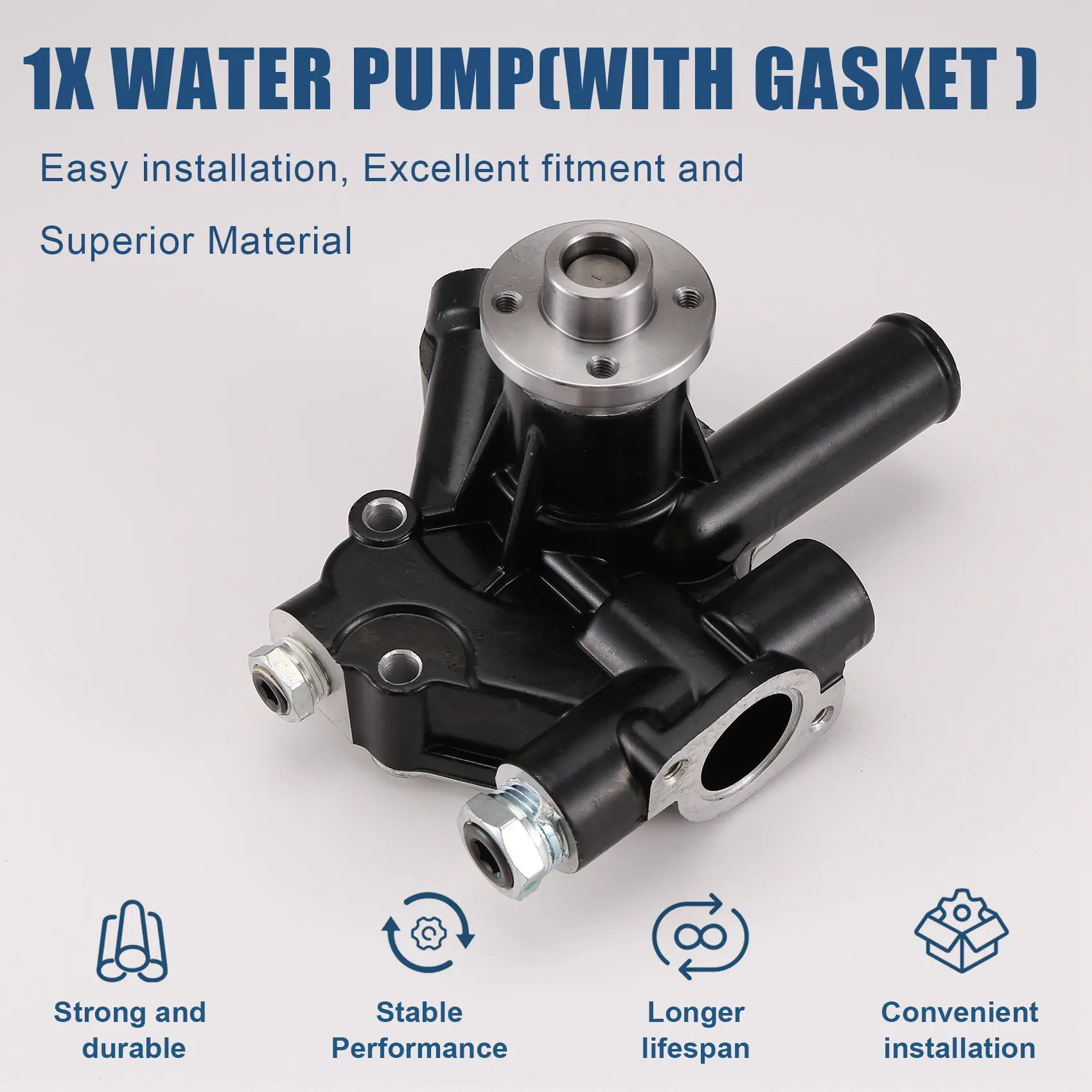 

A33K-Water Pump With Gasket 13-506 13506 13-0506 TB-37-13-506 For YANMAR TK 2.44 2.49 3.66 3.74 Engine