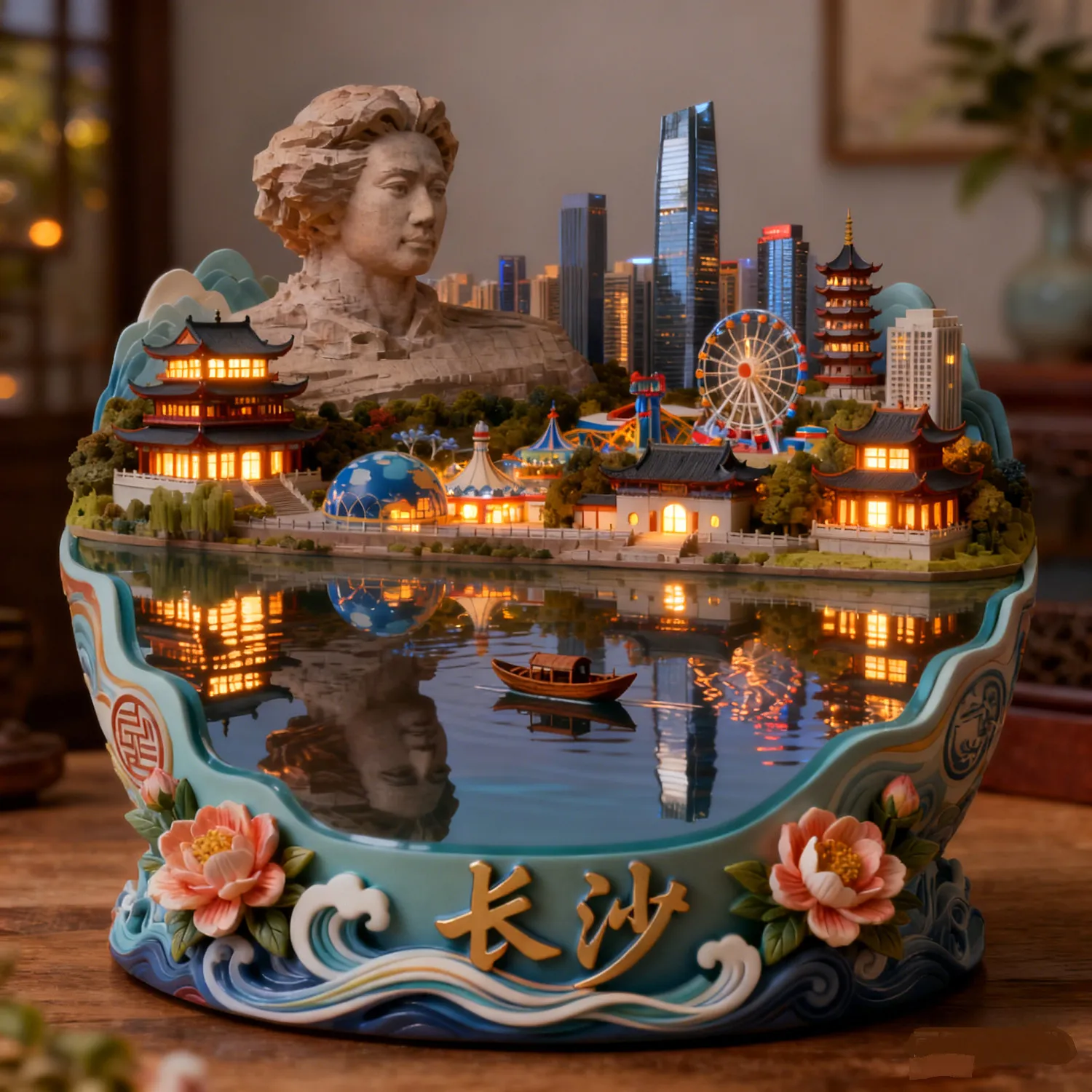 Changsha Orange Island Metal Refrigerator Sticker Three Dimensional Handheld Gift