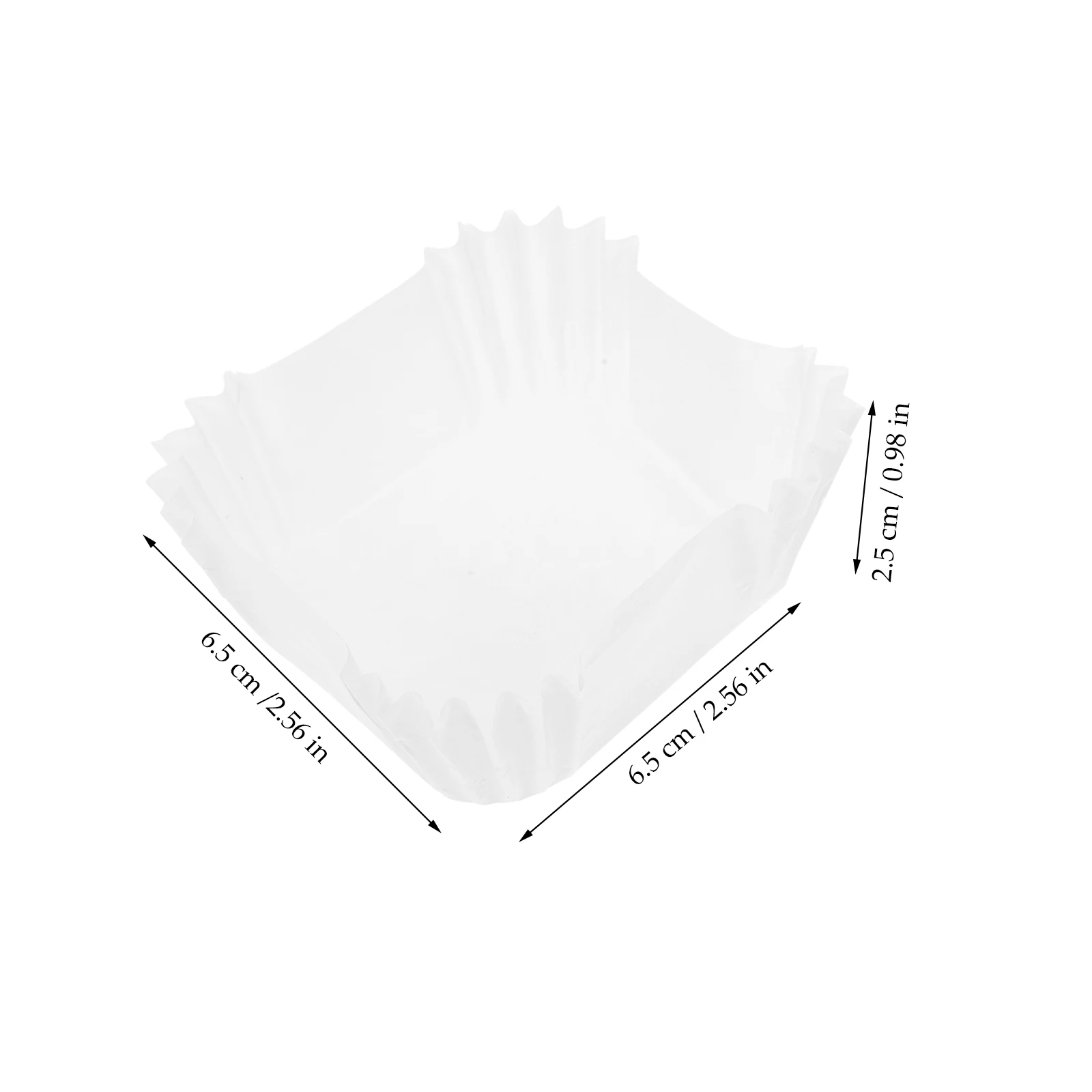 

1000pcs Square Paper Cups Large Size Baking Large Muffin Liners Muffin Cups Oil Proof Cupcake Liners For Party