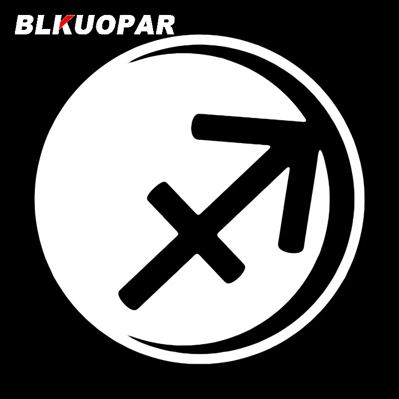 BLKUOPAR Sagittarius Zodiac Sign Creative Car Stickers Anime Personality Decal Funny Creative Motorcycle Car Door Protector