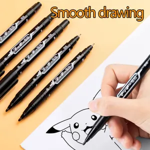 Wasserdichtes Doppelgesicht permanentes Markierungen, farbenfrohe, ölige Tinte, Skizziermalerei, Kunstschulematerial, Stationshülle, 10 Stcs 10 Hauptverkaufswasserstift - №10