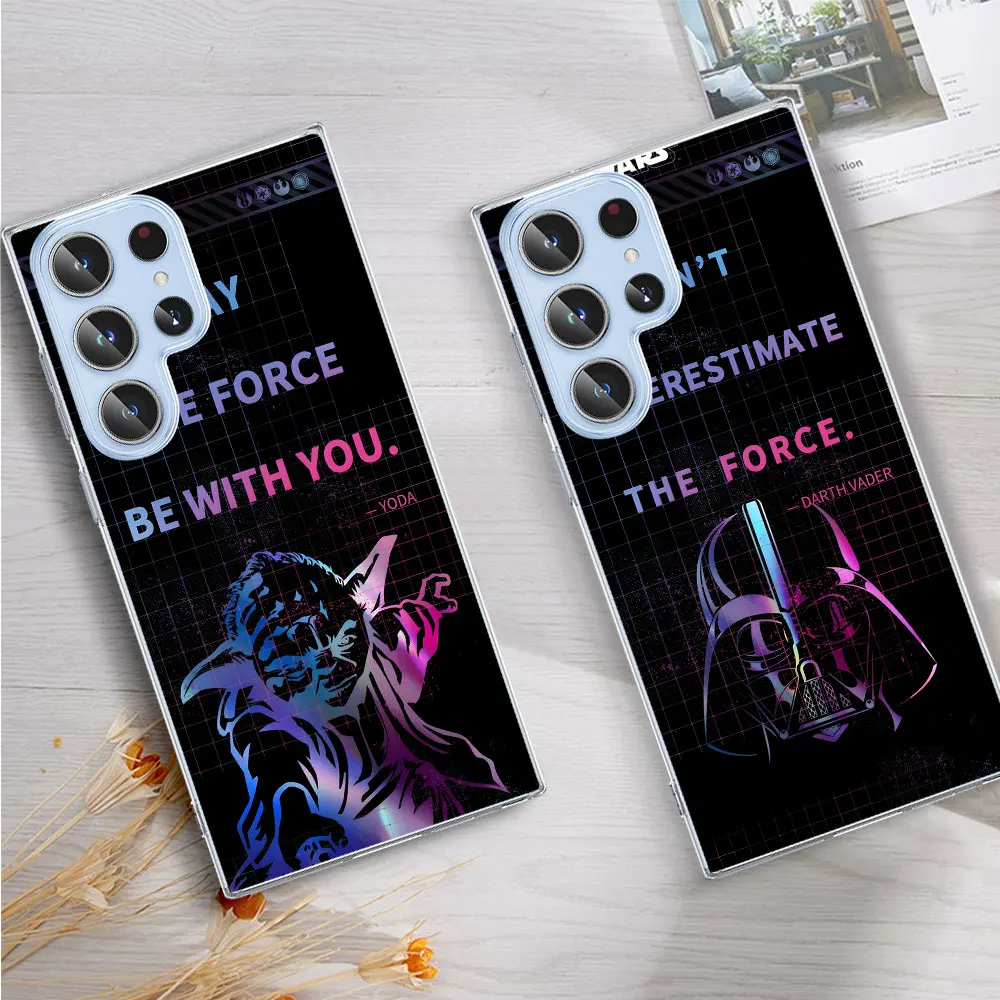 Yoda Darth Vader Obi-Wan Kenobi Case for Samsung Galaxy S23 S20 S21 FE S22 S24 Ultra S8 S10 Lite S9 Plus TPU Soft Phone Cover