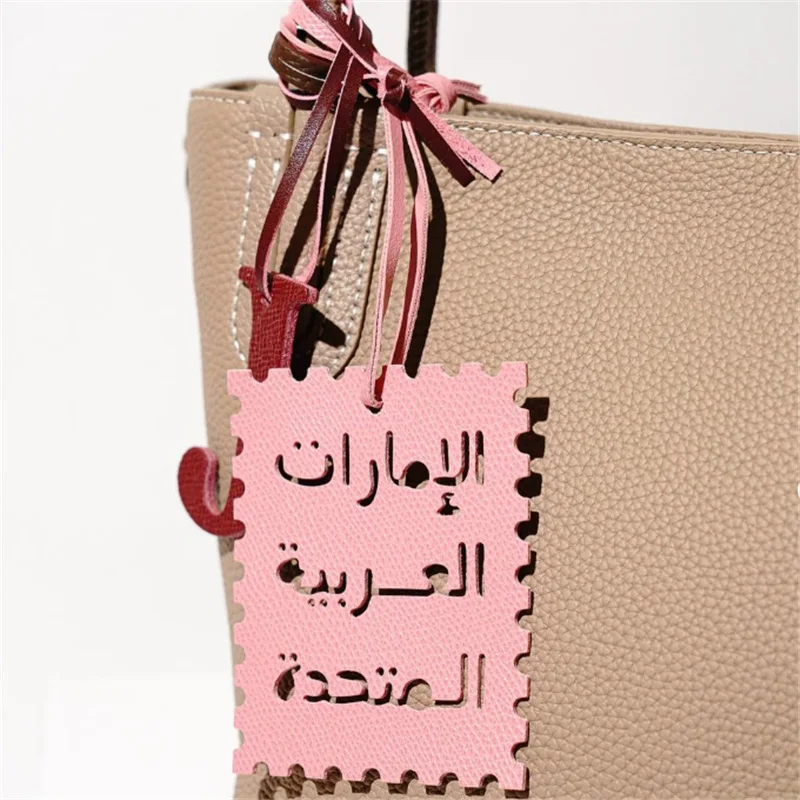 Square bag pendant creative simplicity decorative keychain exquisite Arab gift pendant