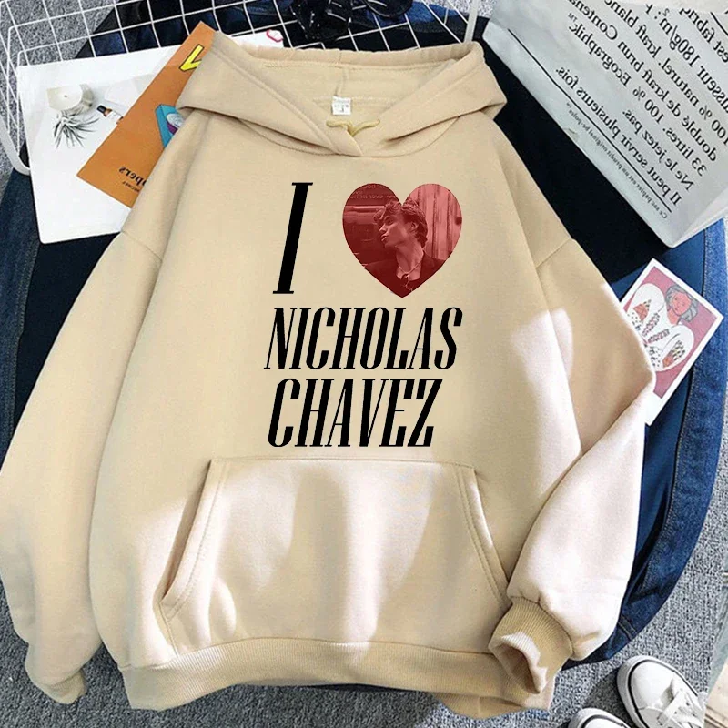 Nicholas Chavez Fashion Hoodie Fashion Casual Sweatshirt Unisex for Autumn Winter Clothing High Street Hoody Streetwear Clothes