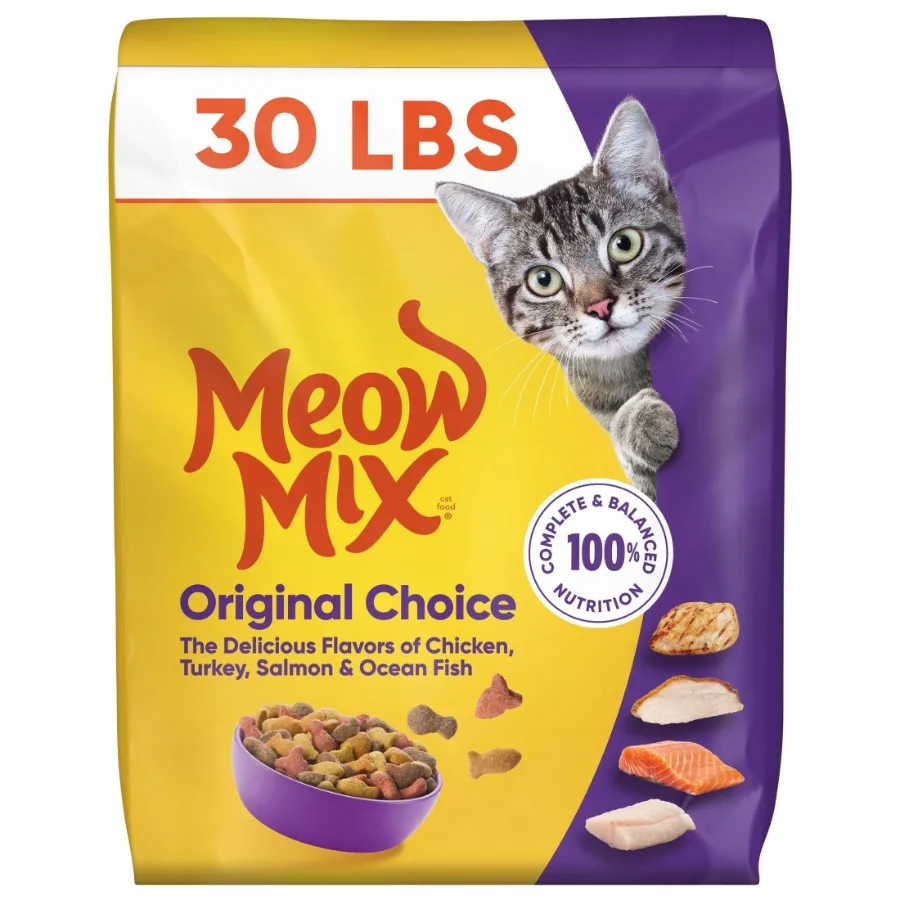 Ração Seca Original Choice para Gatos, Saco de 30 lb para Alimentação Diária, Ingredientes de Alta Qualidade, Cor e Sabor Naturais, Nutrição Aprimorada