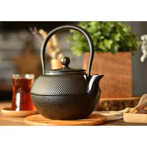 Bambum Linden Violet 1200 ml Black Cast Iron Teapot