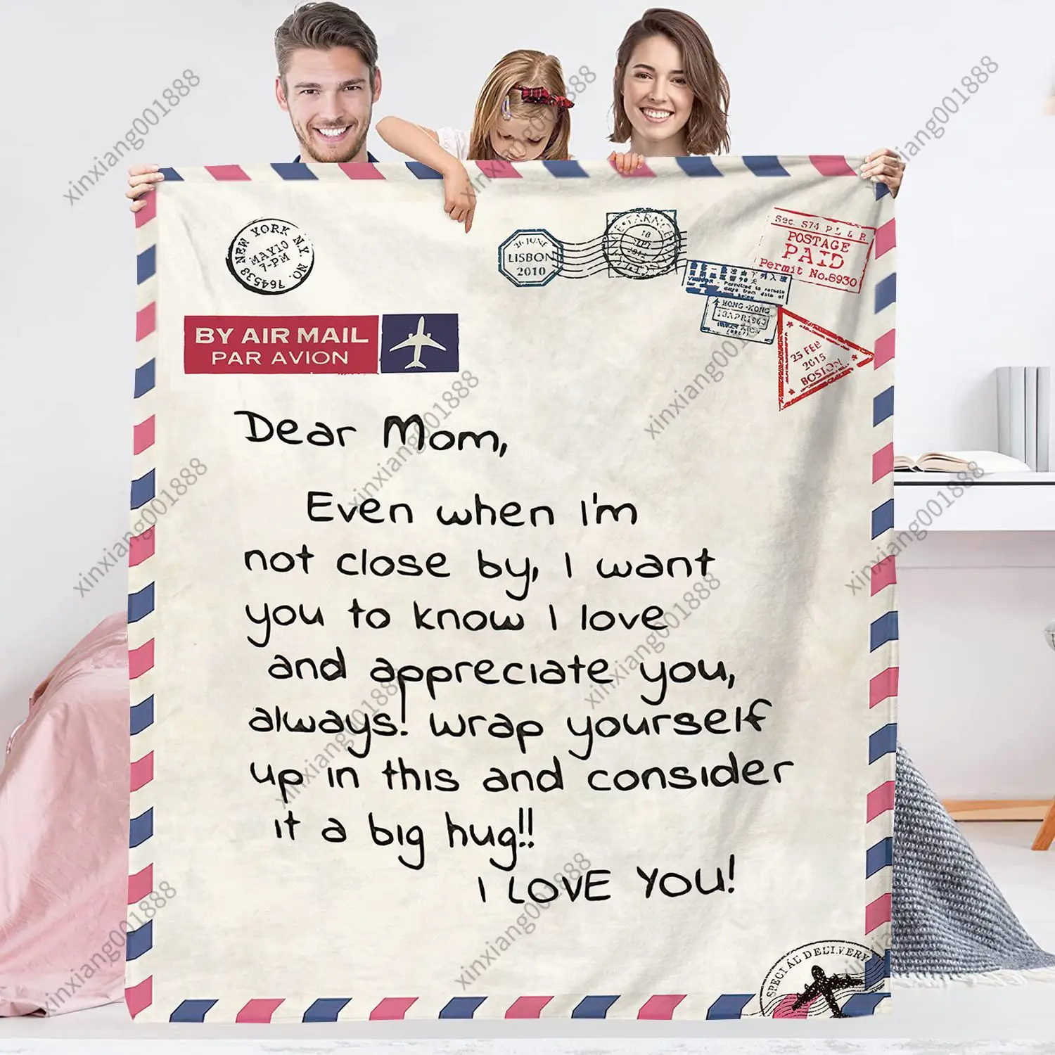 Envelope Blanket Flannel 3D Digital Printed Thickened Midday Rest Warm Blanket