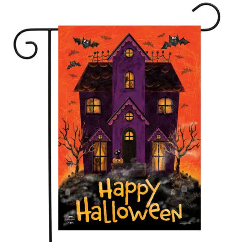 Briarwood Lane - Spooky House Garden Flag 18