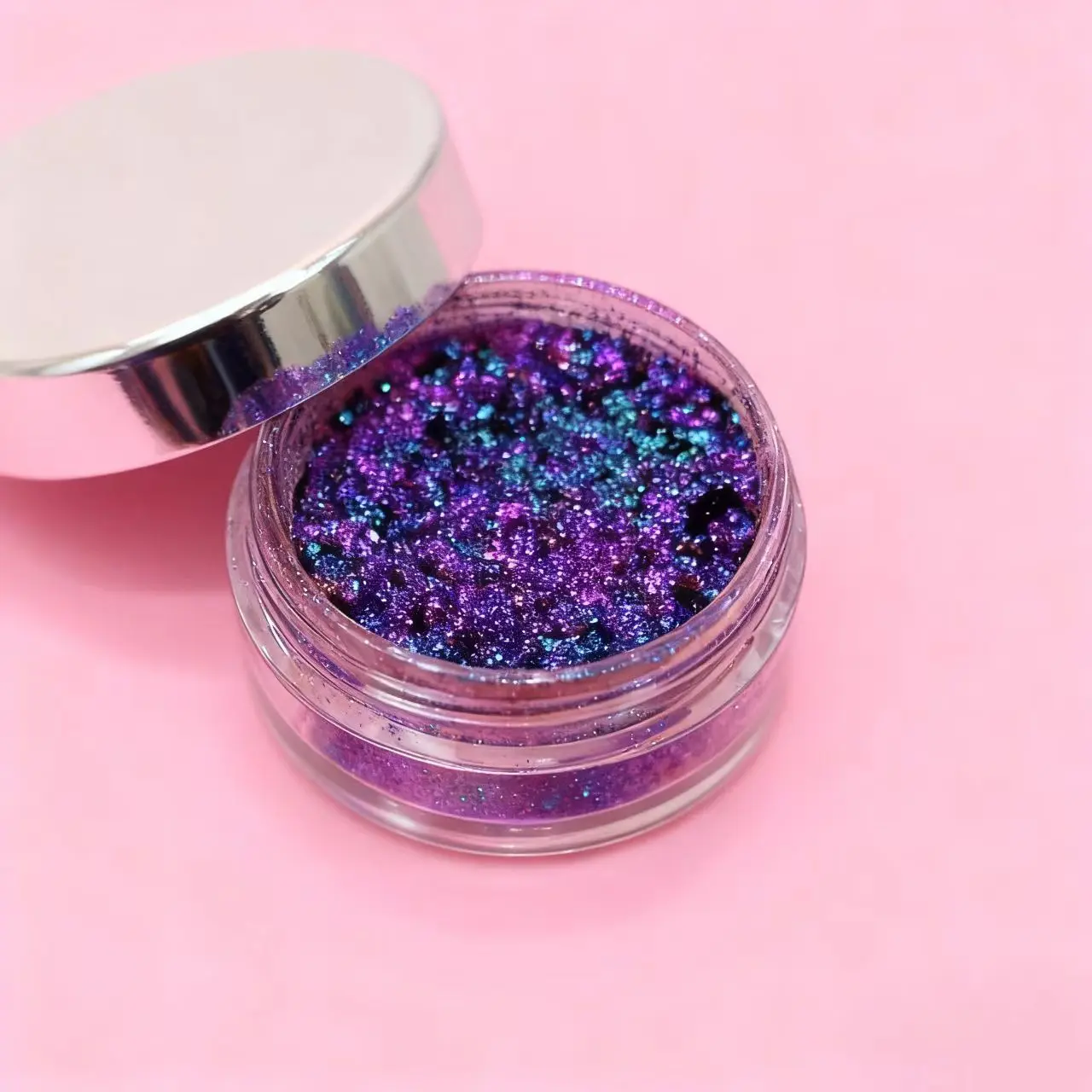 Glitter iluminador, glitter corporal de alto brilho, glitter para os olhos, adequado para mulheres, suprimentos de férias